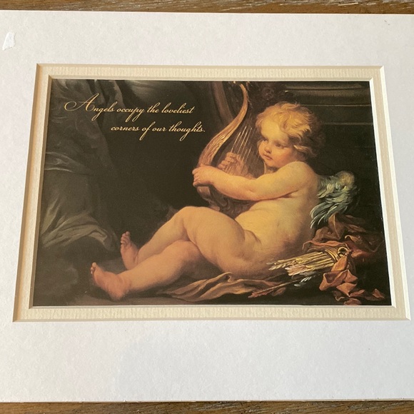 Original "Angel with Harp" Art Print - Picture 2 of 10
